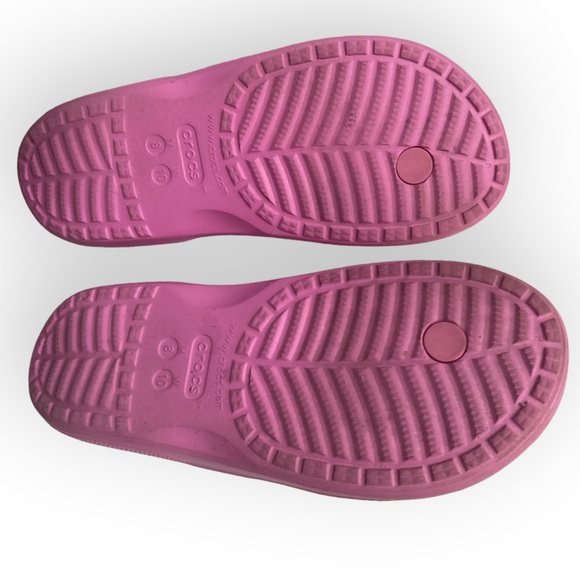 Crocs Iconic Comfort Pink Flip Flop Women’s 10 Men’s 8 - Picture 6 of 9